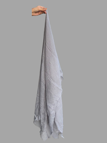 Nabia Casual Use Cotton Crinkle Light Grey Women’s Hijab
