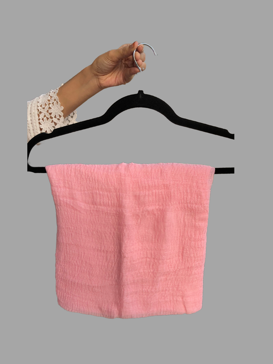 Nabia Cotton Crinkle Light Pink Hijab