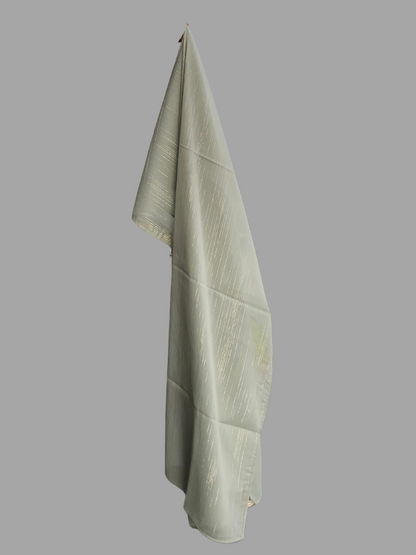 Nabia Mint Green Chiffon Metallic Shimmer Hijab