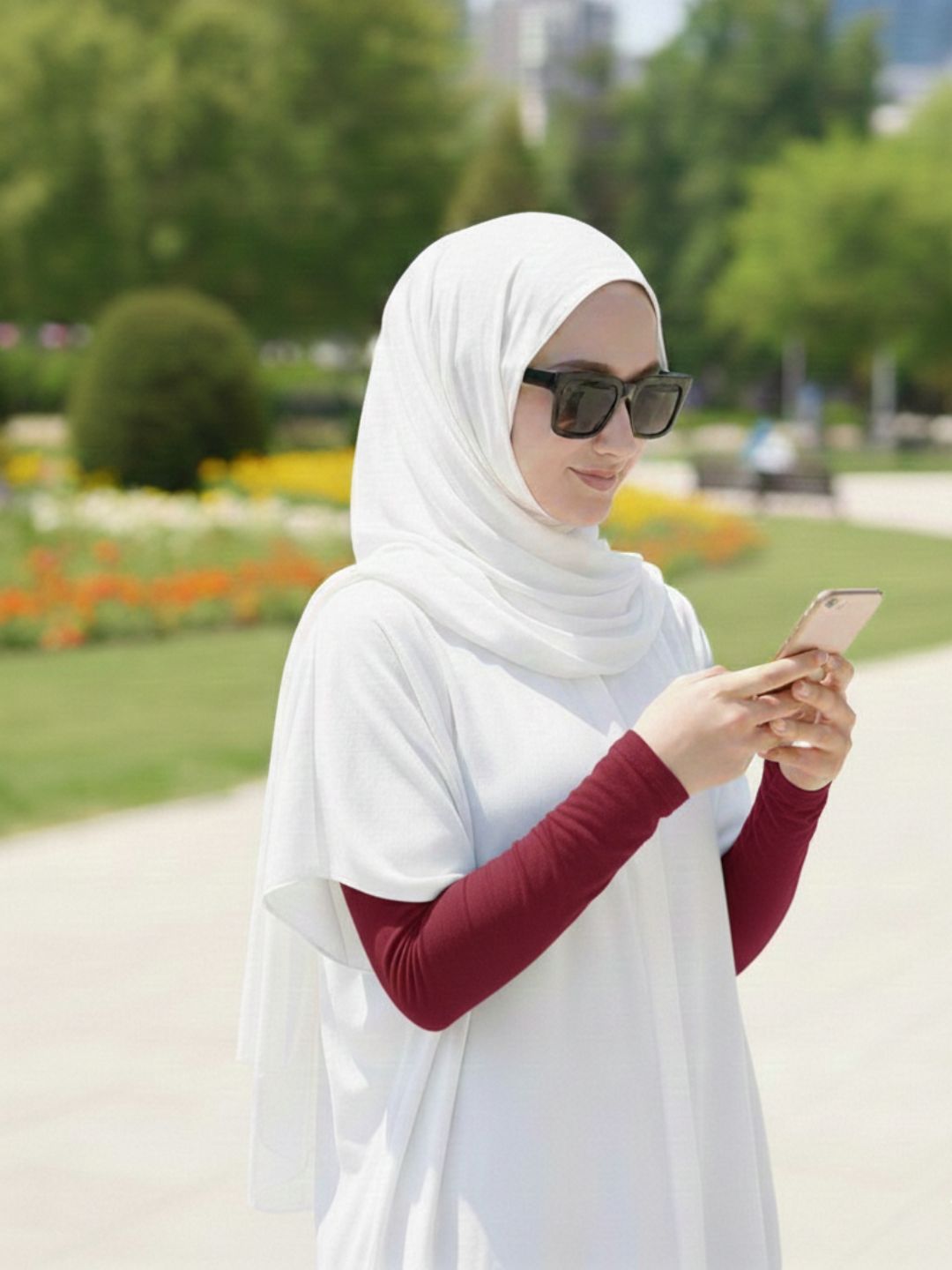 Nabia Maroon Sleeves Extender