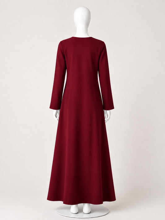 Maroon Solid Full Sleeves Inner Layering for Women