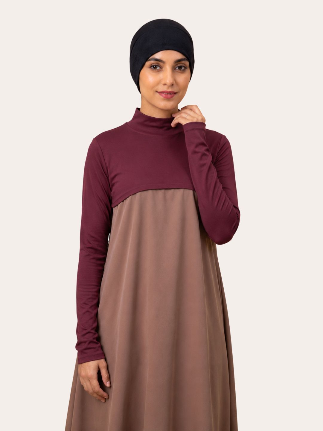 Maroon Neck & Sleeve Extender for Women