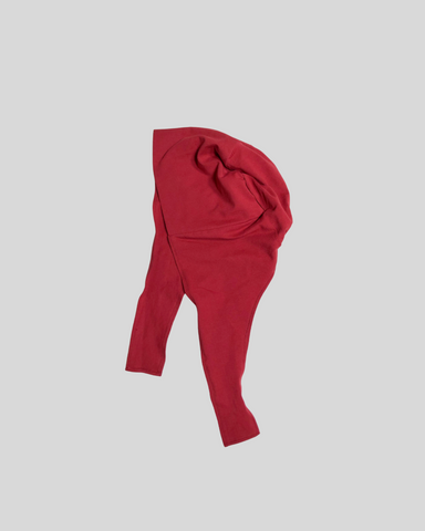 Plain Maroon Tie-Back Undercap Hijab