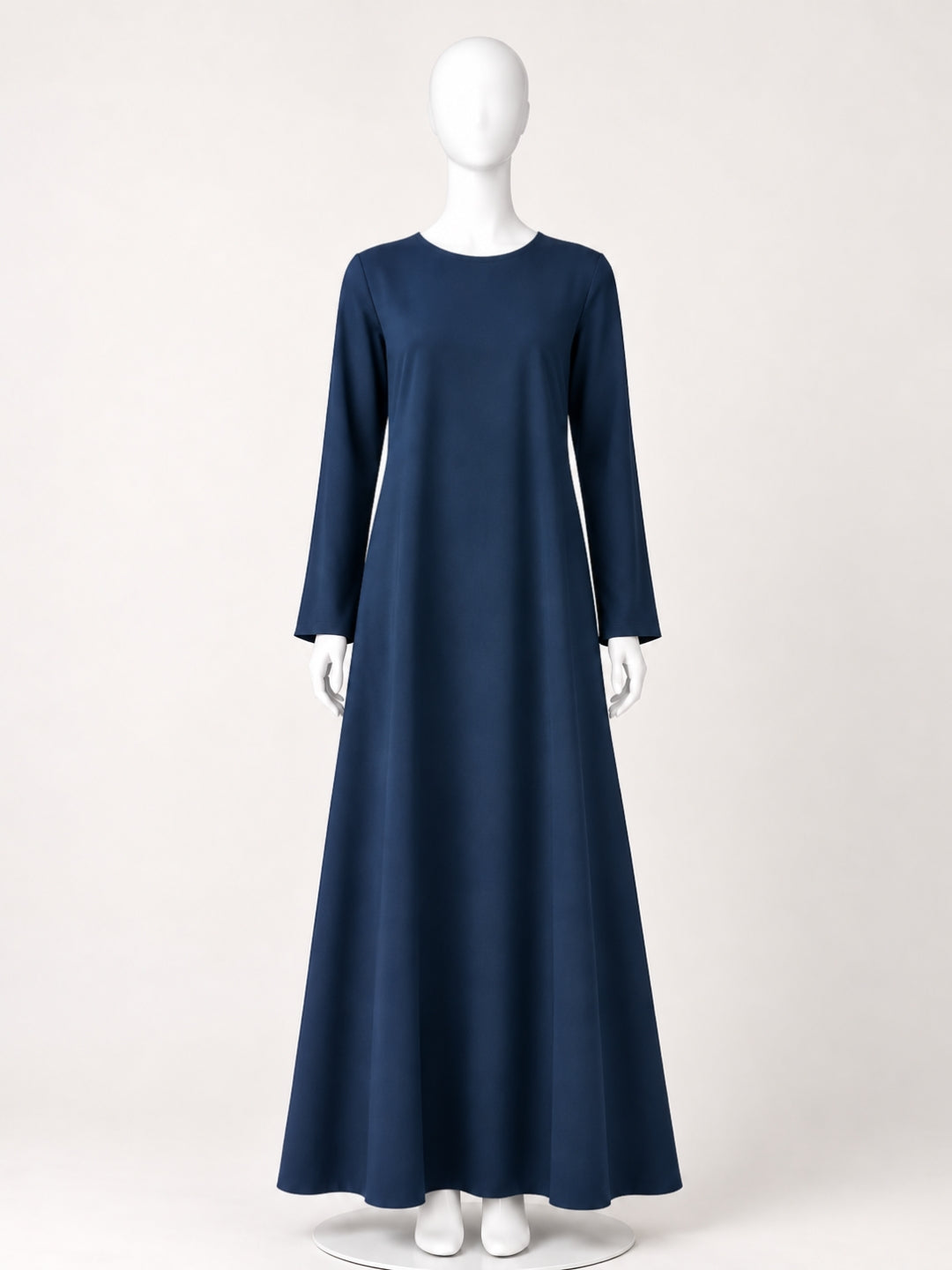 Navy Blue Solid Full Sleeves Inner Layering for Women
