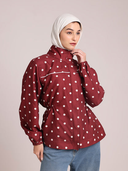Polka Dot Jacket for Women – Winter Wear