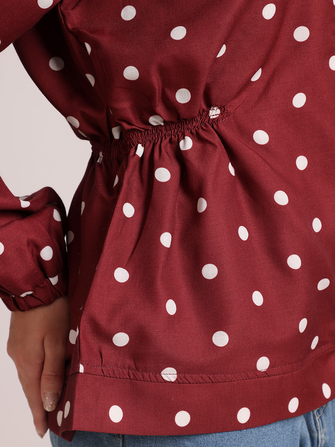 Polka Dot Jacket for Women – Winter Wear
