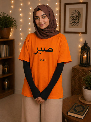 Modest Orange Sabr T-Shirt for Women