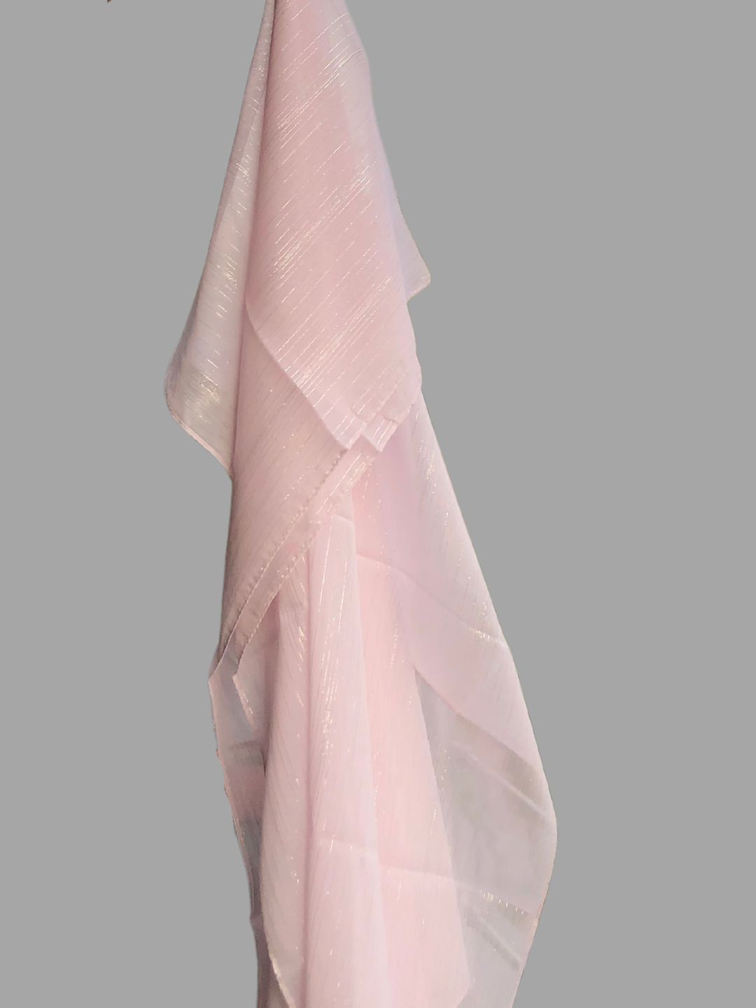 Nabia Pink Chiffon Metallic Shimmer Hijab