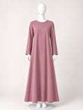 Pink Solid Full Sleeves Inner Layering for Women