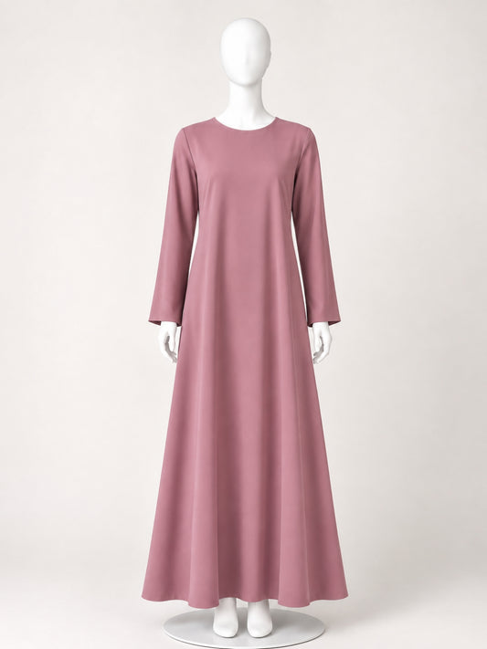 Pink Solid Full Sleeves Inner Layering for Women