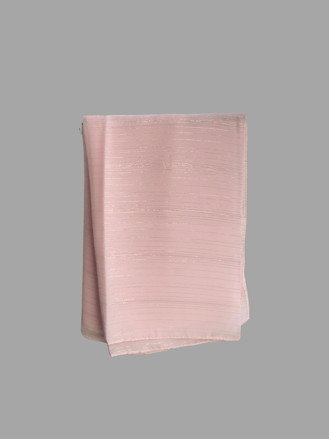 Nabia Pink Chiffon Metallic Shimmer Hijab