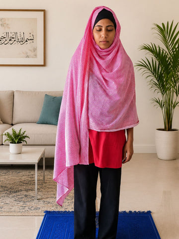 Pure Cotton Prayer Namaz Dupatta
