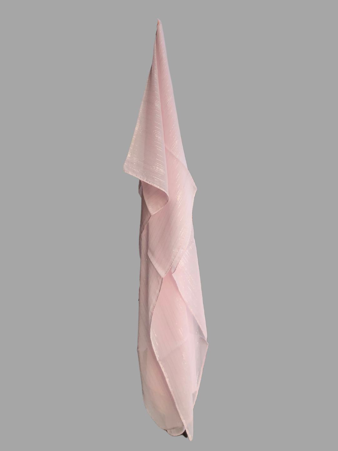 Nabia Pink Chiffon Metallic Shimmer Hijab