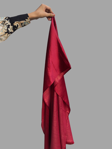 Nabia Women’s Cotton Shimmer Maroon Solid Hijab