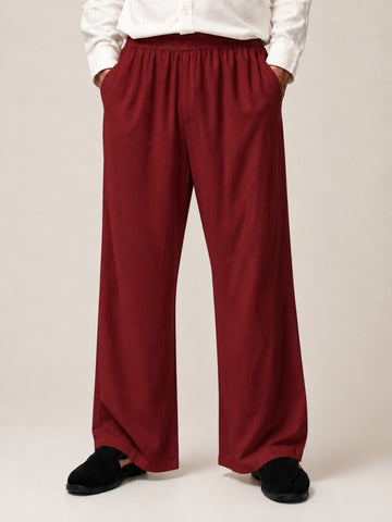 Men’s Solid Rust Farsi Pants
