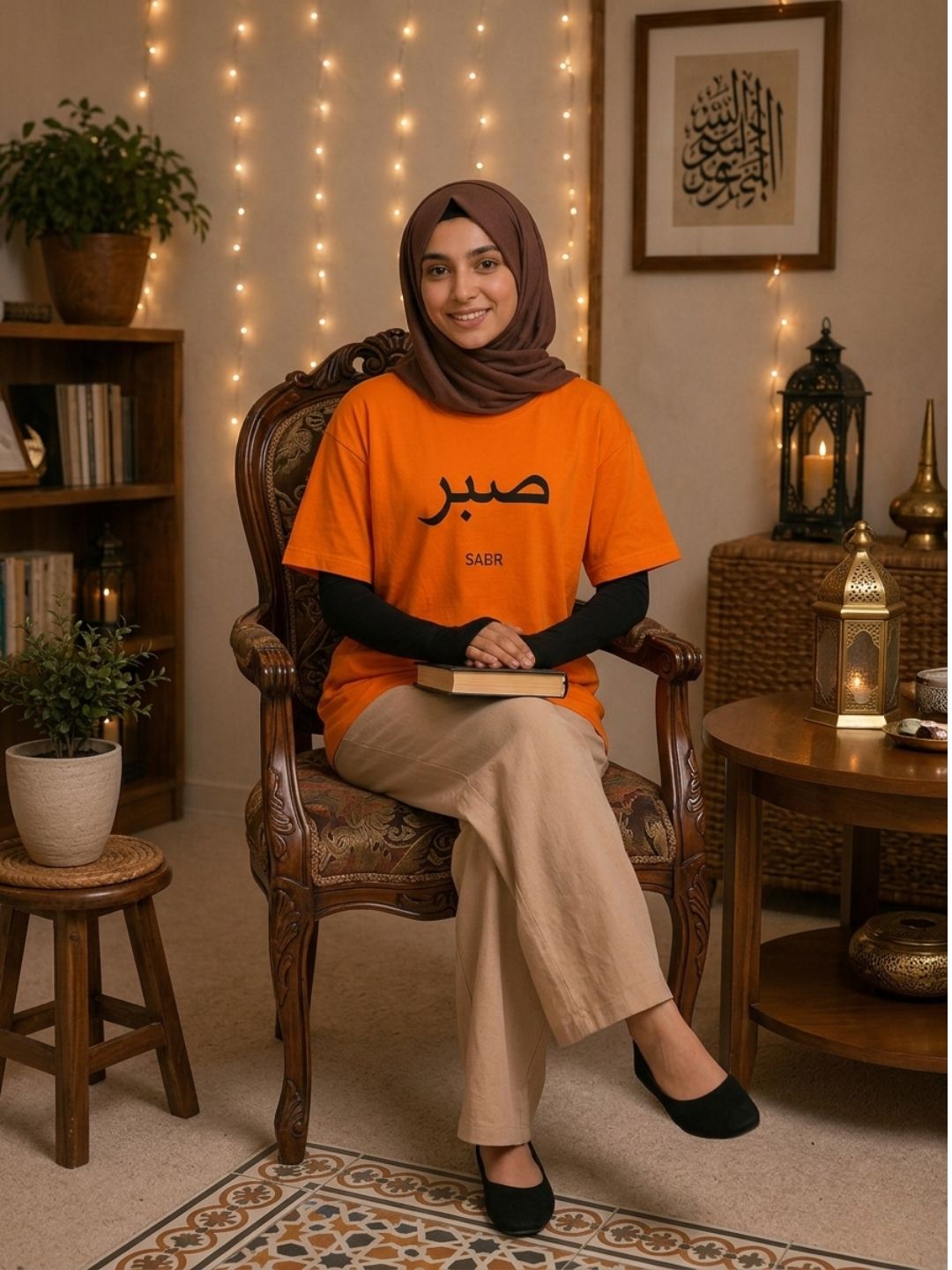 Modest Orange Sabr T-Shirt for Women
