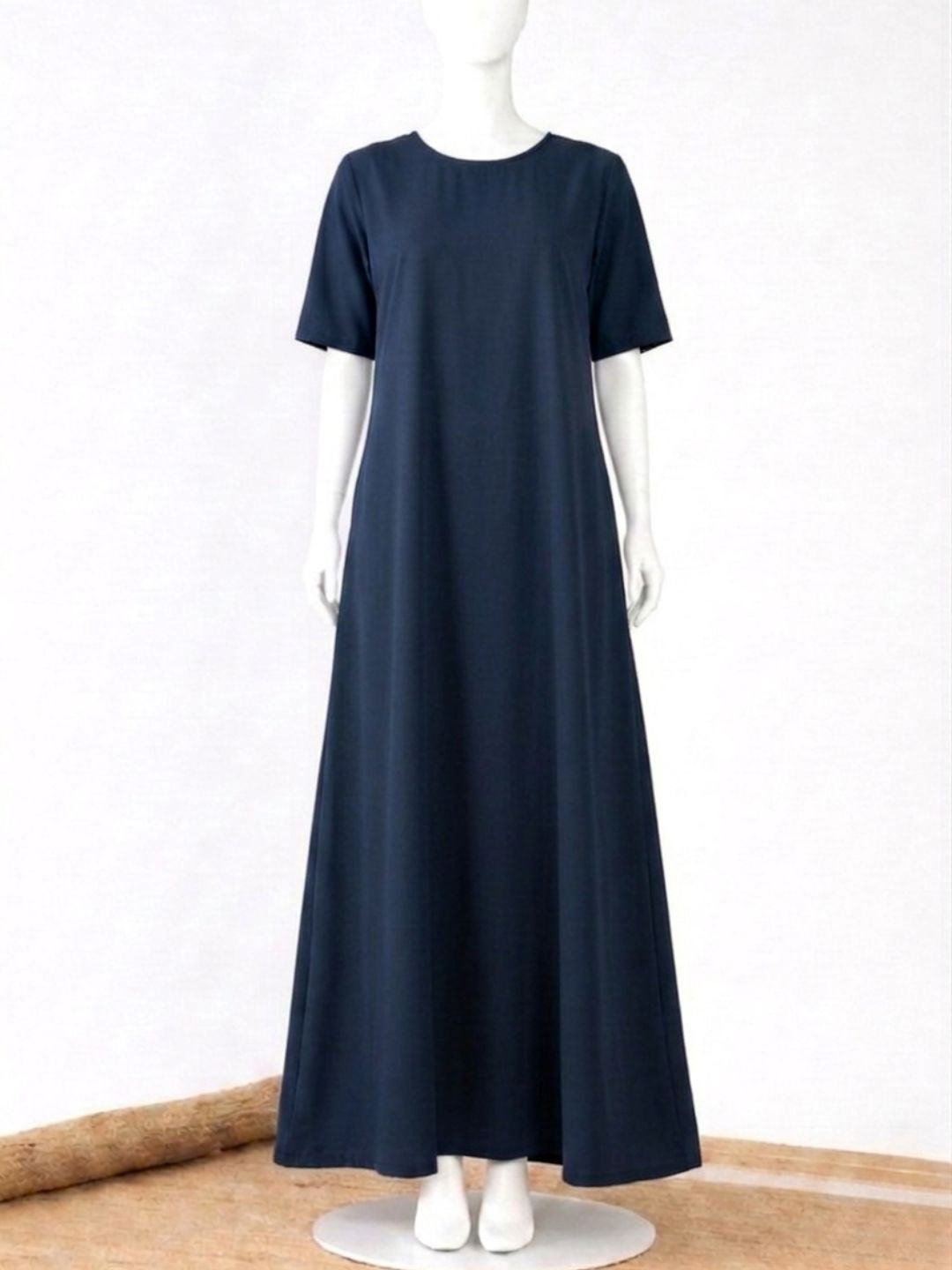 Navy Blue Half Sleeve Inner Layering for Girls and Women