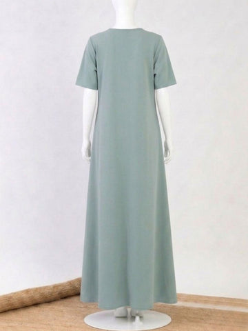 Sea Green Half Sleeve Inner Layering for Girls and Women