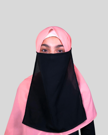Black plain nose piece for women