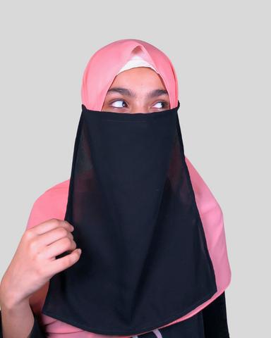 Black plain nose piece for women