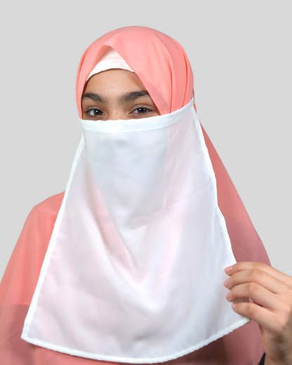 White plain nose piece for women