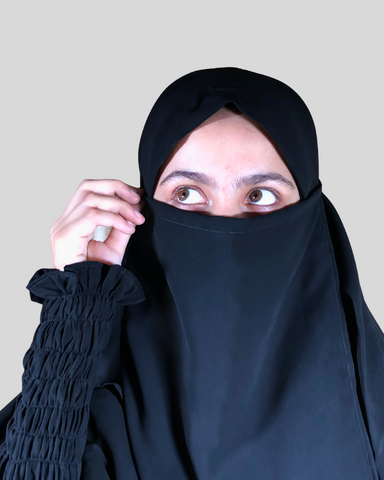 Black plain nose piece for women
