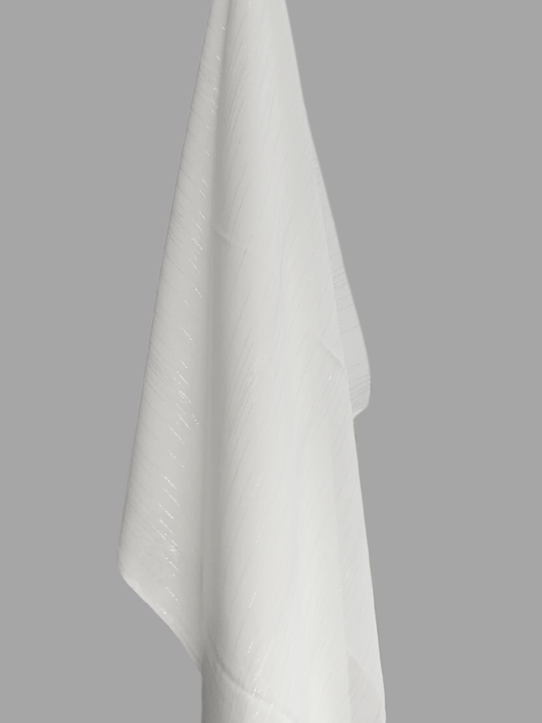Nabia White Chiffon Metallic Shimmer Hijab