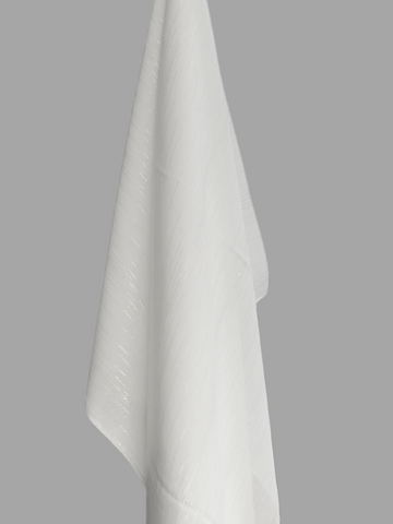 Nabia White Chiffon Metallic Shimmer Hijab