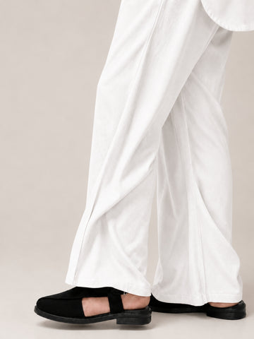 Men’s Solid White Farsi Pants