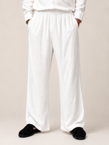 Men’s Solid White Farsi Pants