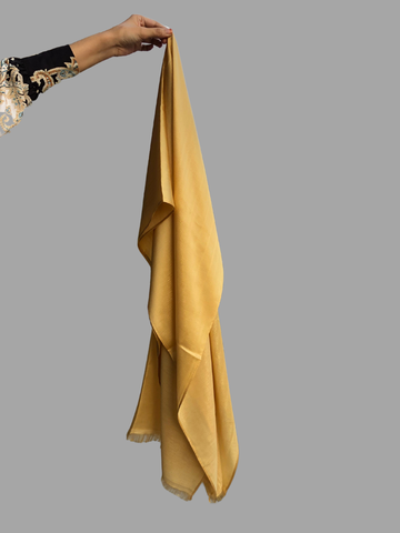 Nabia Women’s Cotton Shimmer Mustard Solid Hijab