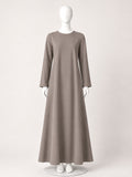 Grey Solid Full Sleeves Inner Layering for Women