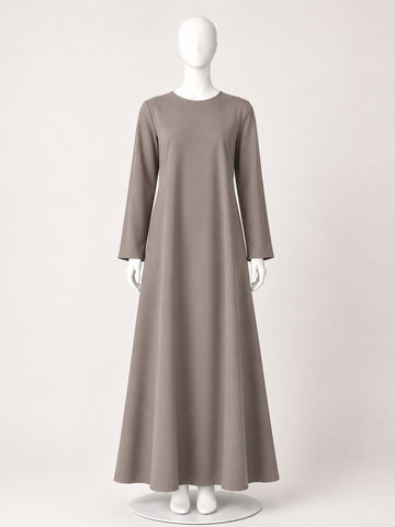 Grey Solid Full Sleeves Inner Layering for Women