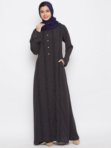 Nabia Women Blue Solid Rayon Hijab