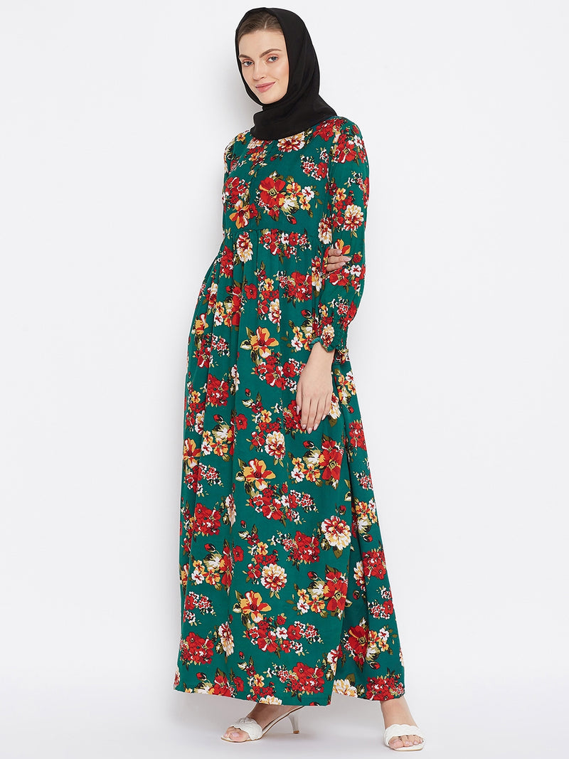 Printed on sale abaya online